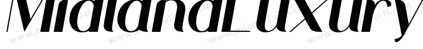 MidlandLuxury Black字体转换
